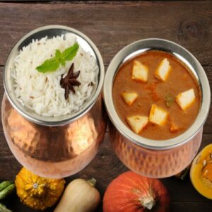 Rice With Kali Mirch Paneer